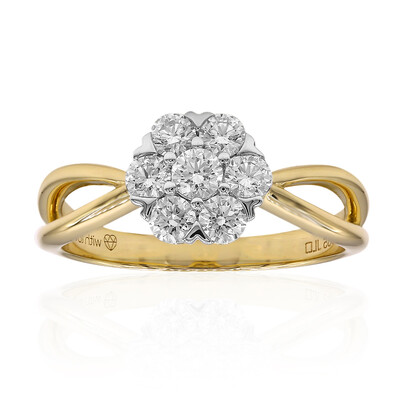 Anello in oro con Diamante IF (D) (Annette)