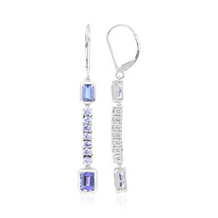 Orecchini in platino con Tanzanite AAA (KM by Juwelo)