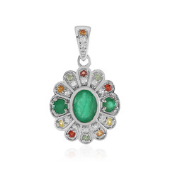 Ciondolo in argento con Smeraldo Socoto