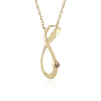 Collana in oro con Diamante Cioccolato I1
