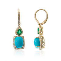 Orecchini in oro con Turchese Sleeping Beauty (CIRARI)