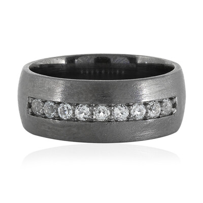 Anello in argento con Topazio Bianco