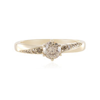 Anello in oro con Diamante Cioccolato I3