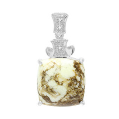 Ciondolo in argento con Magnesite