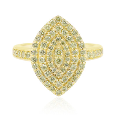 Anello in oro con Diamante Giallo Canarino SI1 (Annette)