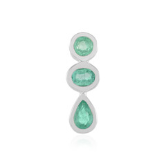 Ciondolo in argento con Smeraldo Russo