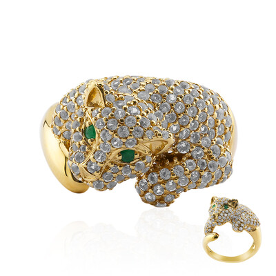 Anello in argento con Topazio Bianco