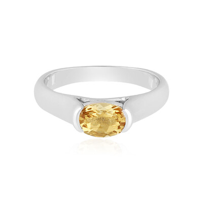 Anello in argento con Berillo Giallo