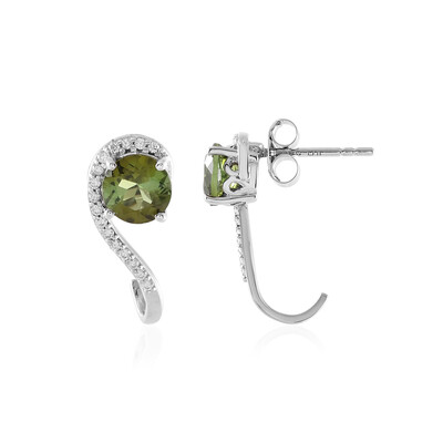 Orecchini in oro con Tormalina Verde (AMAYANI)