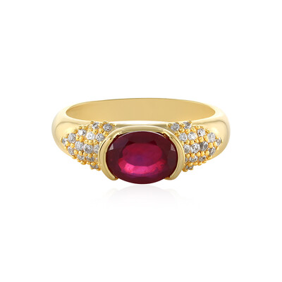 Anello in argento con Rubino del Madagascar