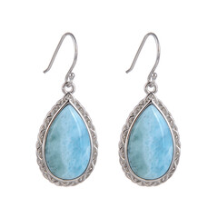 Orecchini in argento con Larimar