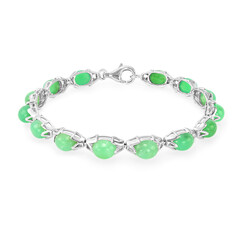 Bracciale in argento con Crisoprasio Imperiale