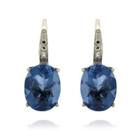 Orecchini in argento con Fluorite Cangiante