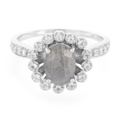 Anello in argento con Labradorite