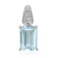 Ciondolo in argento con Topazio Blu Cielo