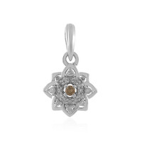 Ciondolo in argento con Diamante Champagne I2