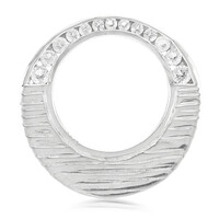 Ciondolo in argento con Topazio Bianco