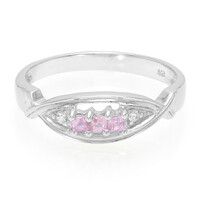 Anello in argento con Zaffiro Ceylon Rosa