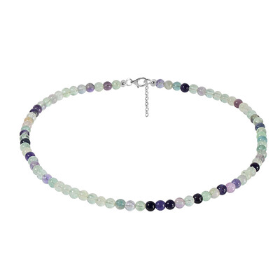 Collana in argento con Fluorite