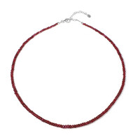 Collana in argento con Rubino del Madagascar