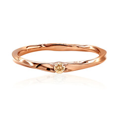 Anello in oro con Diamante Rose de France SI1 di Argyle