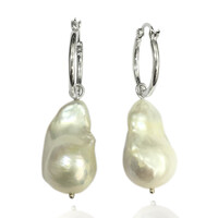 Orecchini in argento con Perla di Acqua Dolce