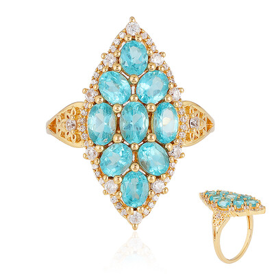 Anello in argento con Apatite Blu