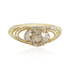 Anello in oro con Diamante Champagne I2 (de Melo)