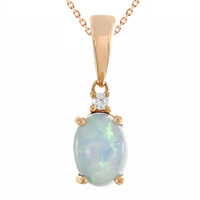 Collana in oro con Opale di Welo AAA