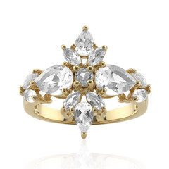 Anello in argento con Topazio Bianco