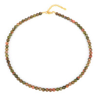 Collana in argento con Unakite