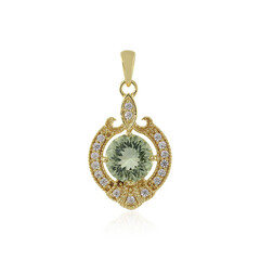 Ciondolo in argento con Ametista Verde