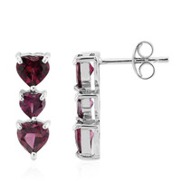 Orecchini in argento con Rodolite