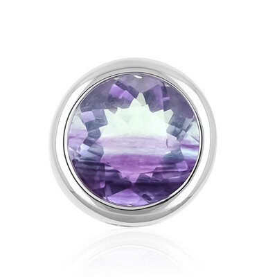 Ciondolo in argento con Fluorite Bicolore (MONOSONO COLLECTION)