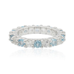 Anello in argento con Topazio Bianco
