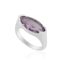 Anello da uomo in argento con Ametista Rose de France