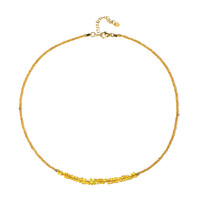 Collana in argento con Zaffiro Giallo del Madagascar (Riya)