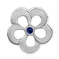 Charm in argento con Zaffiro Blu