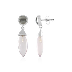 Orecchini in argento con Quarzo Rosa