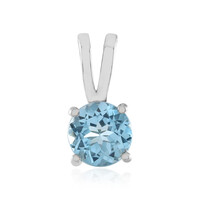 Ciondolo in argento con Topazio Blu Svizzero