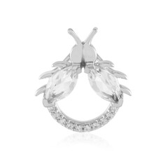 Ciondolo in argento con Topazio Bianco