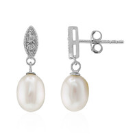 Orecchini in argento con Perla di Acqua Dolce