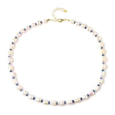 Collana in argento con Perla d'Acqua Dolce Bianca (Riya)