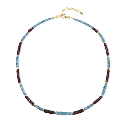 Collana in argento con Granato Mozambico