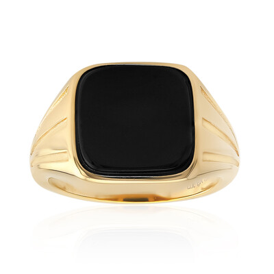 Anello in argento con Onice Nero