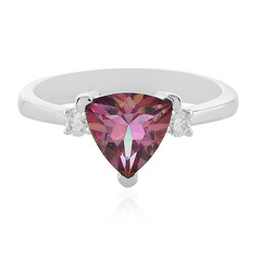 Anello in argento con Quarzo Rosso Oriente