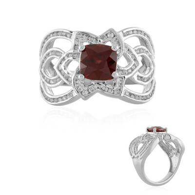 Anello in argento con Zircone Mogano (de Melo)