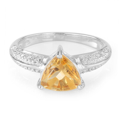 Anello in argento con Citrino