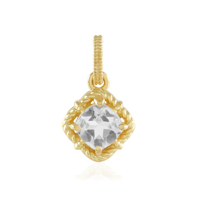 Ciondolo in argento con Topazio Bianco