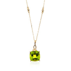 Collana in oro con Peridoto Dashihe  (CIRARI)